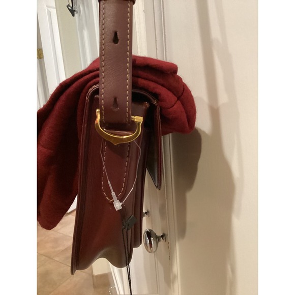 Cartier Crossbody Bag Leather Shoulder Bag Burgundy Designer Purse - Picture 11 of 16